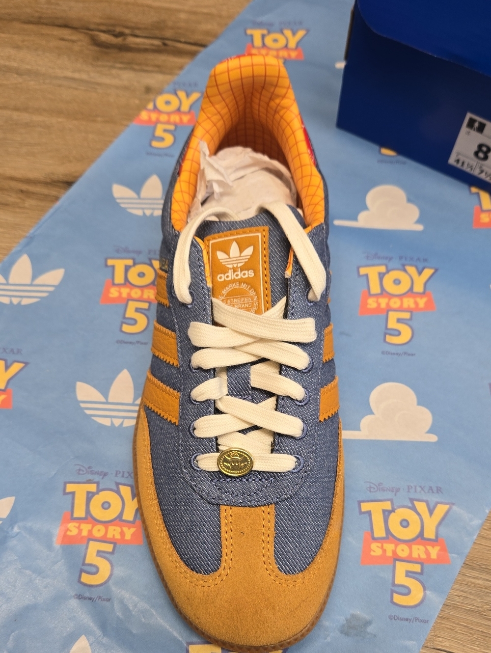 Adidas Samba x Disney Pixar Toy Story 5 Men’s Size 8 – Women's 9. Denim Sneakers - Picture 4 of 4